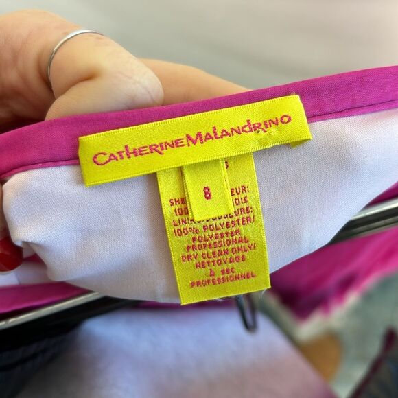 Catherine Malandrino Pink Ombré Maxi Silk Skirt - Picture 3 of 4